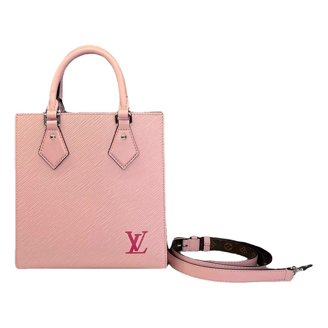 Plat leather crossbody bag