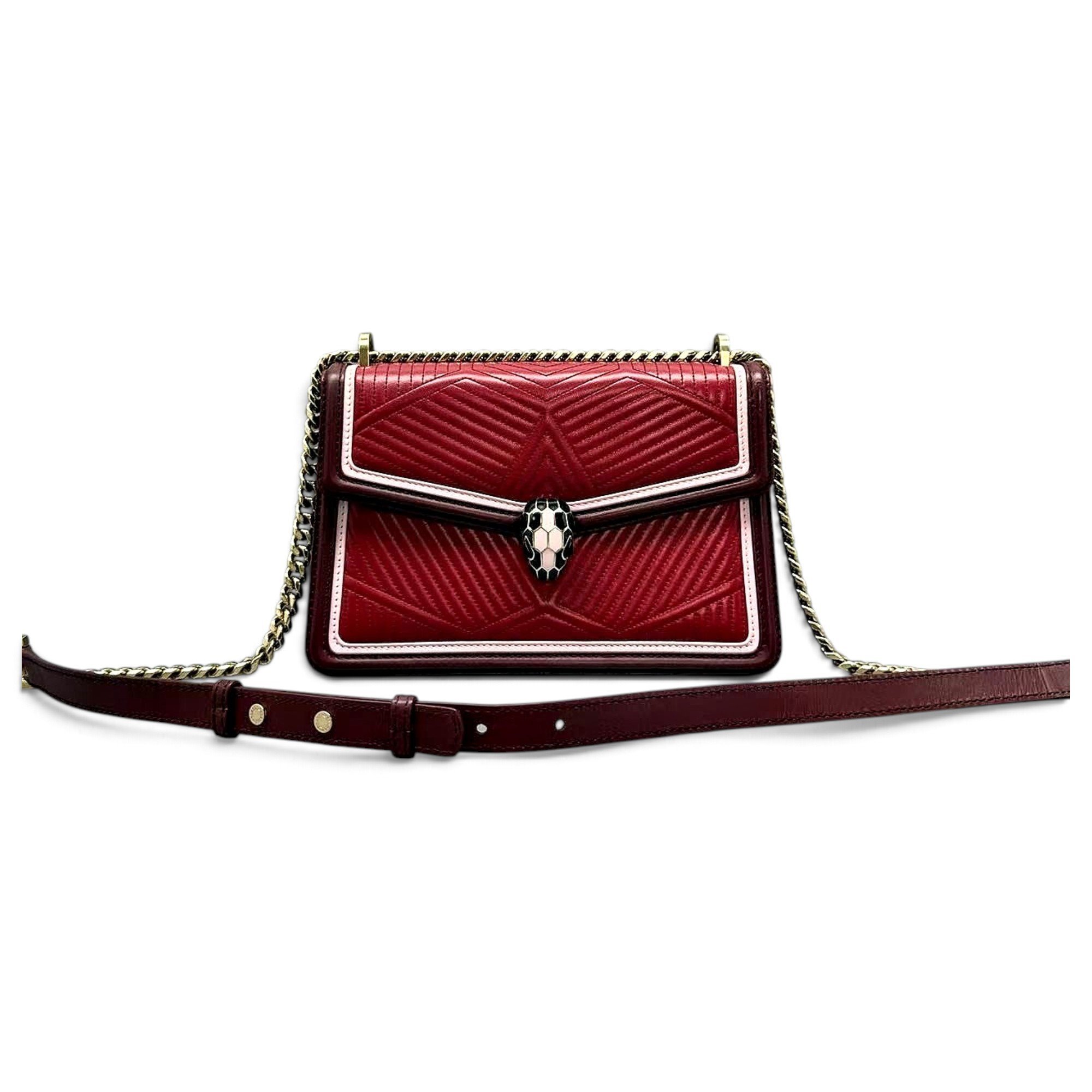Bvlgari Serpenti leather handbag