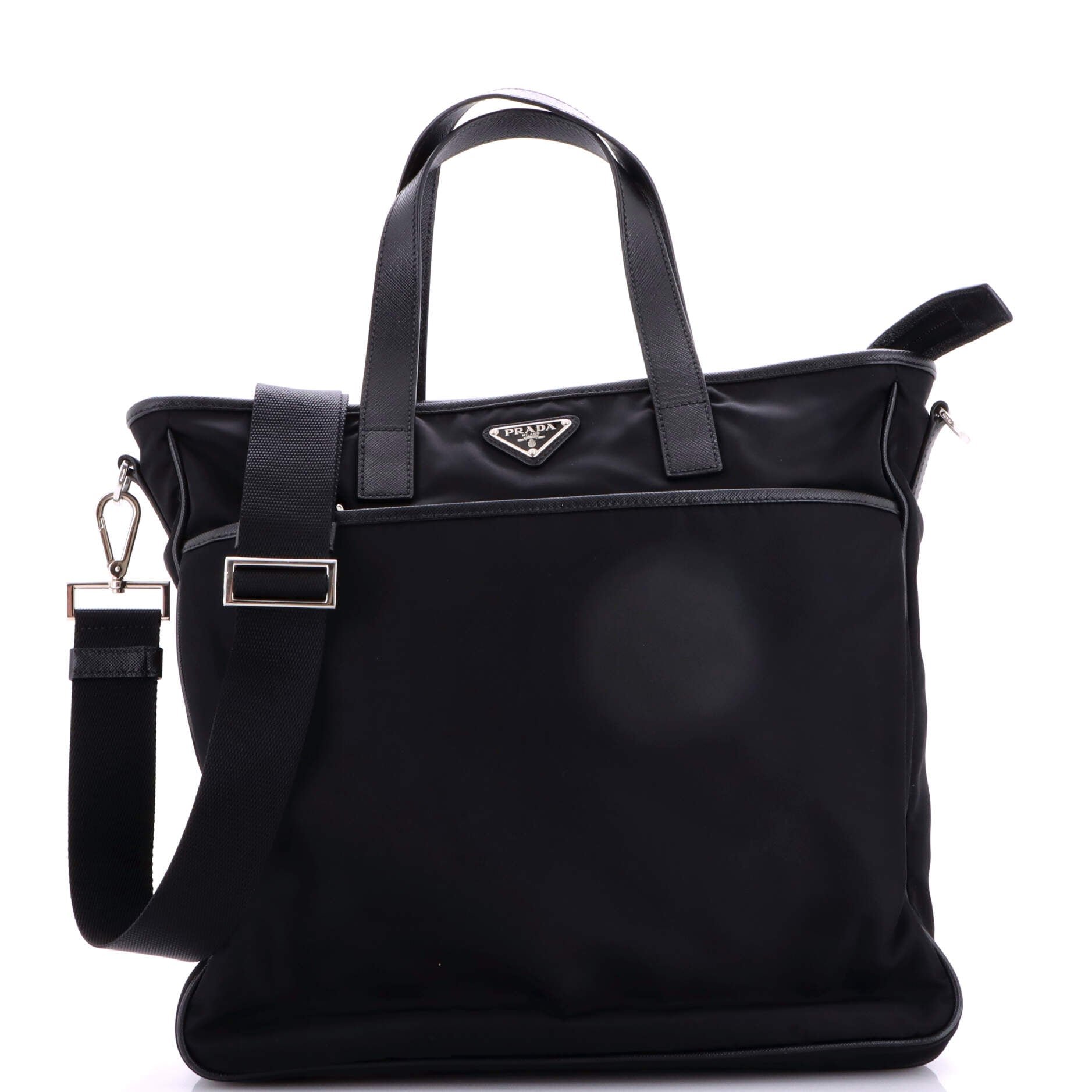 Convertible Pocket Zip Tote Tessuto Large