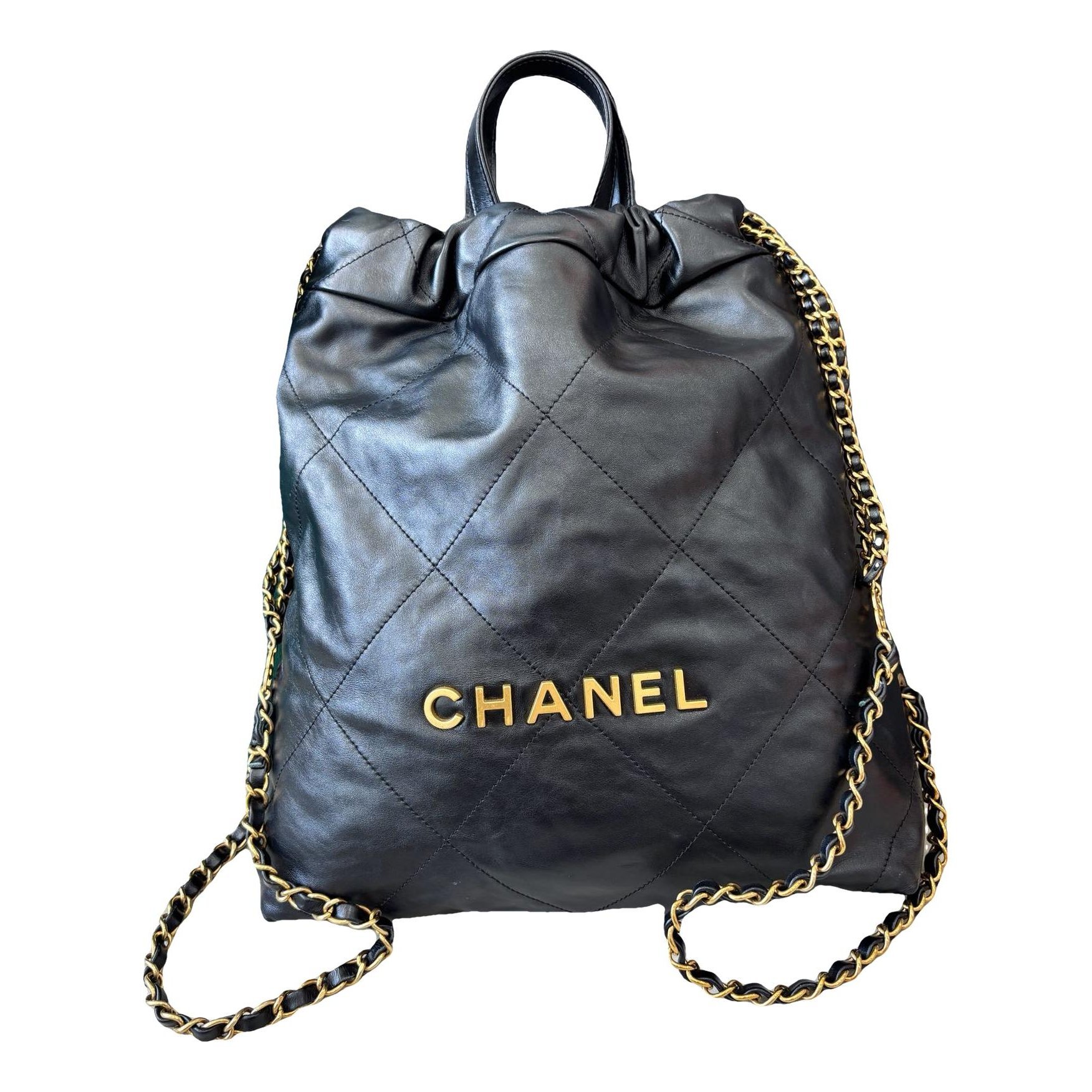 Chanel 22 leather backpack