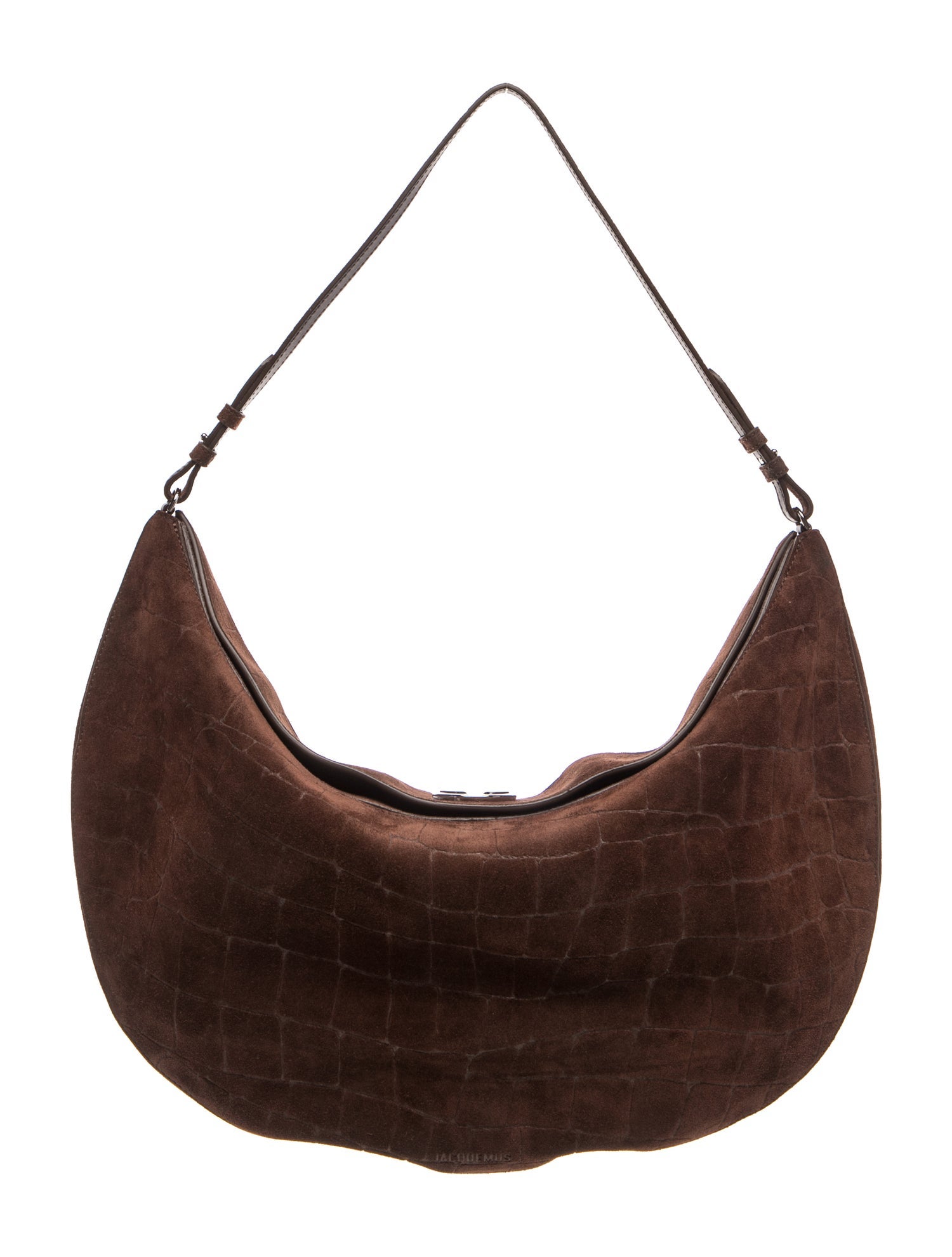 Suede Le Calisso Rond / Ovalo Hobo Bag Large