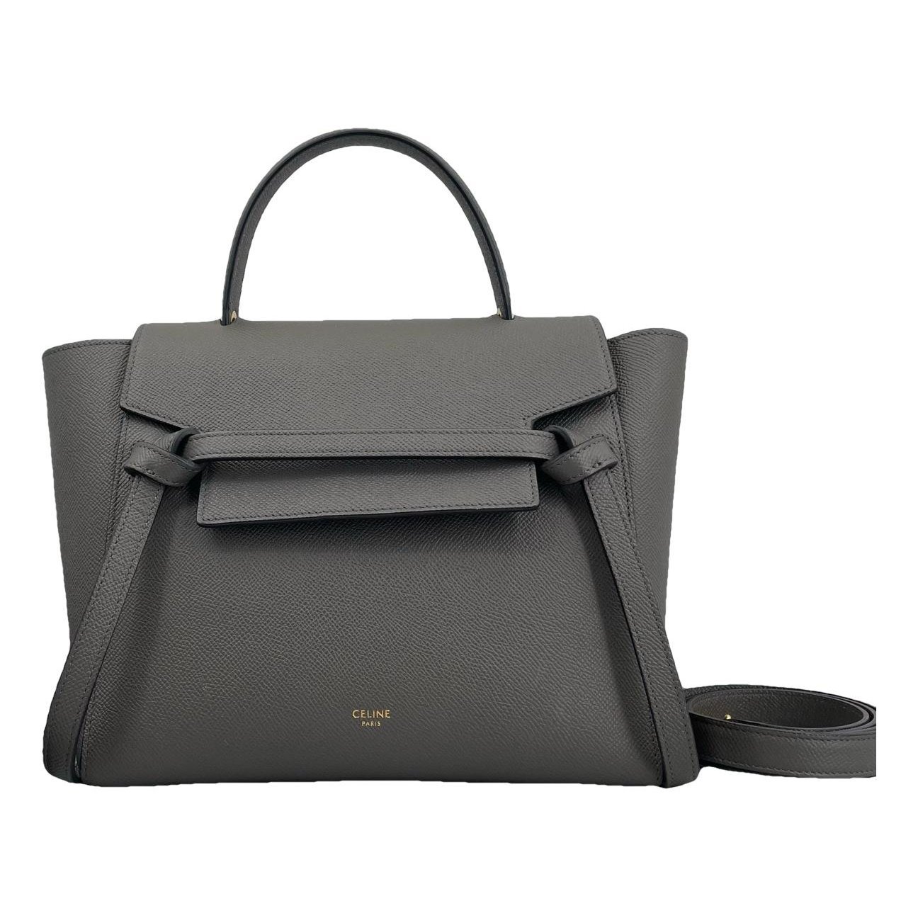 Belt leather handbag