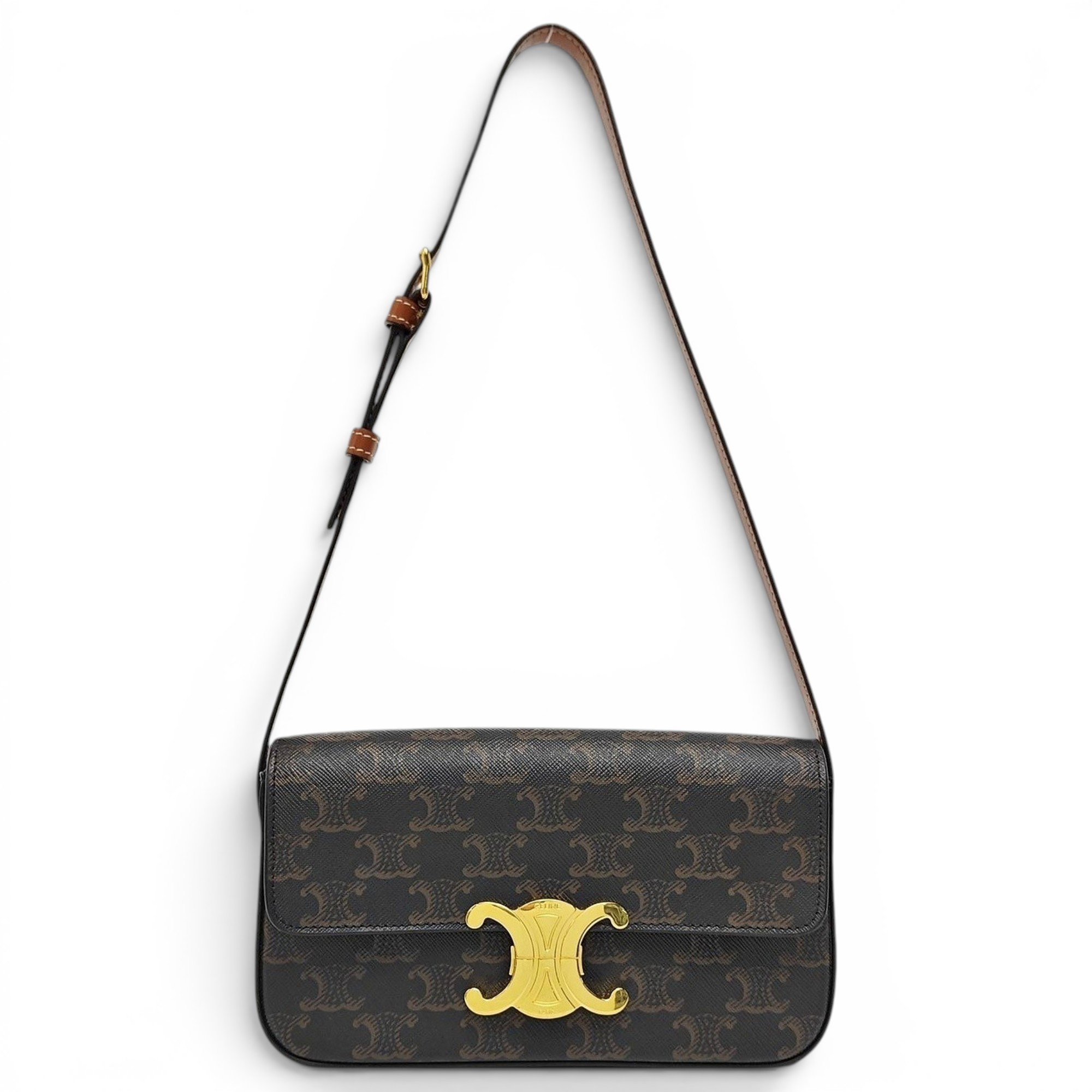 Triomphe leather handbag