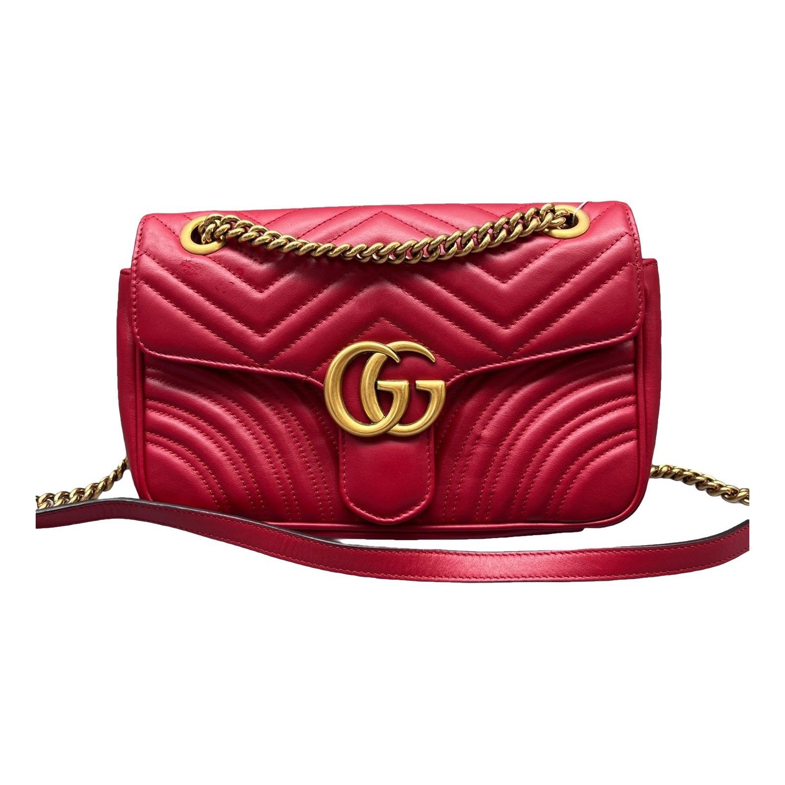 GG Marmont Flap leather crossbody bag