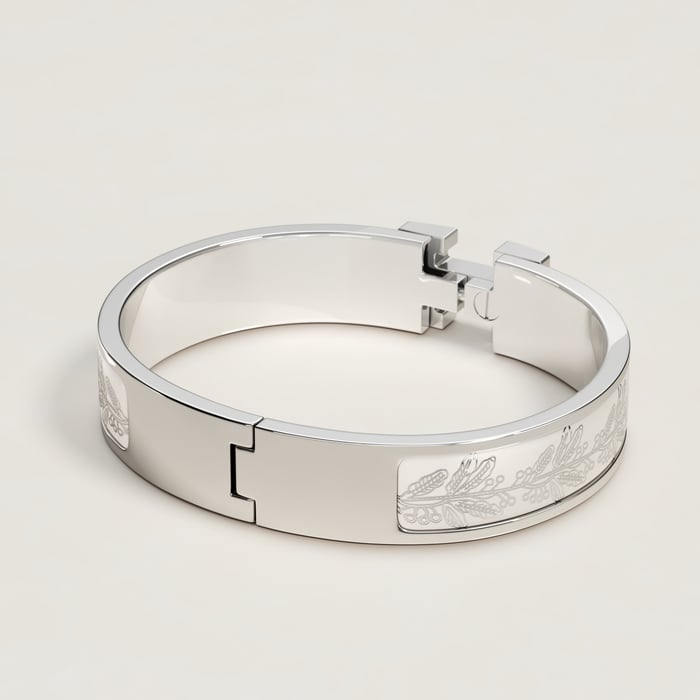 Orfèvre Blanc Platine Blanc Clic H Poste Et Cavalerie Bracelet