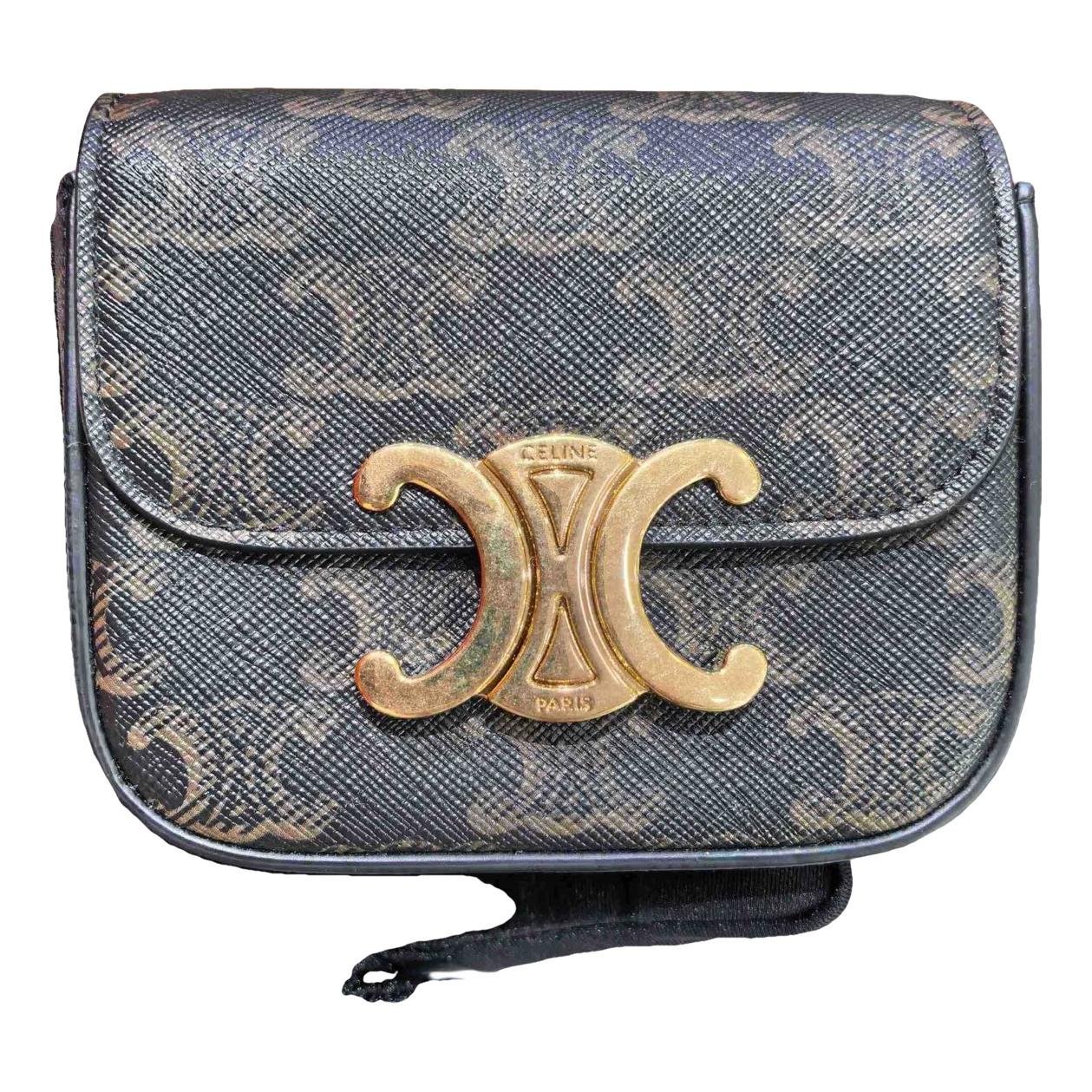 Triomphe leather handbag