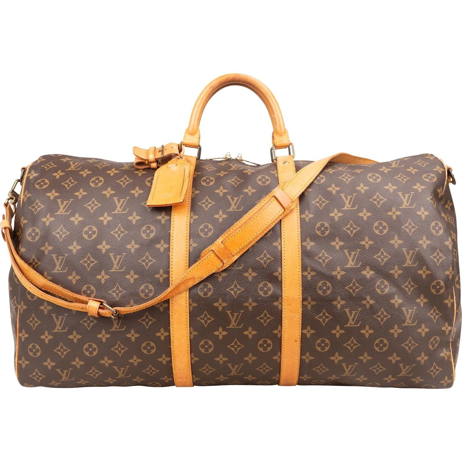 Keepall leather travel bag