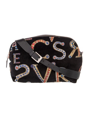 Versace Velvet Shoulder Bag