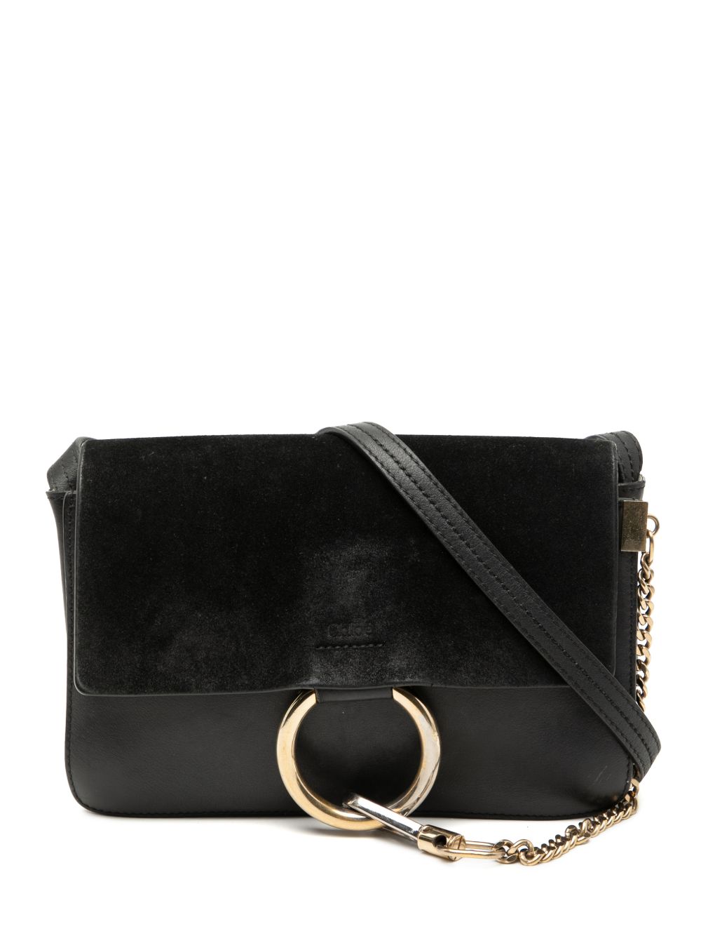 2017 Small Suede and Calfskin Faye crossbody bag