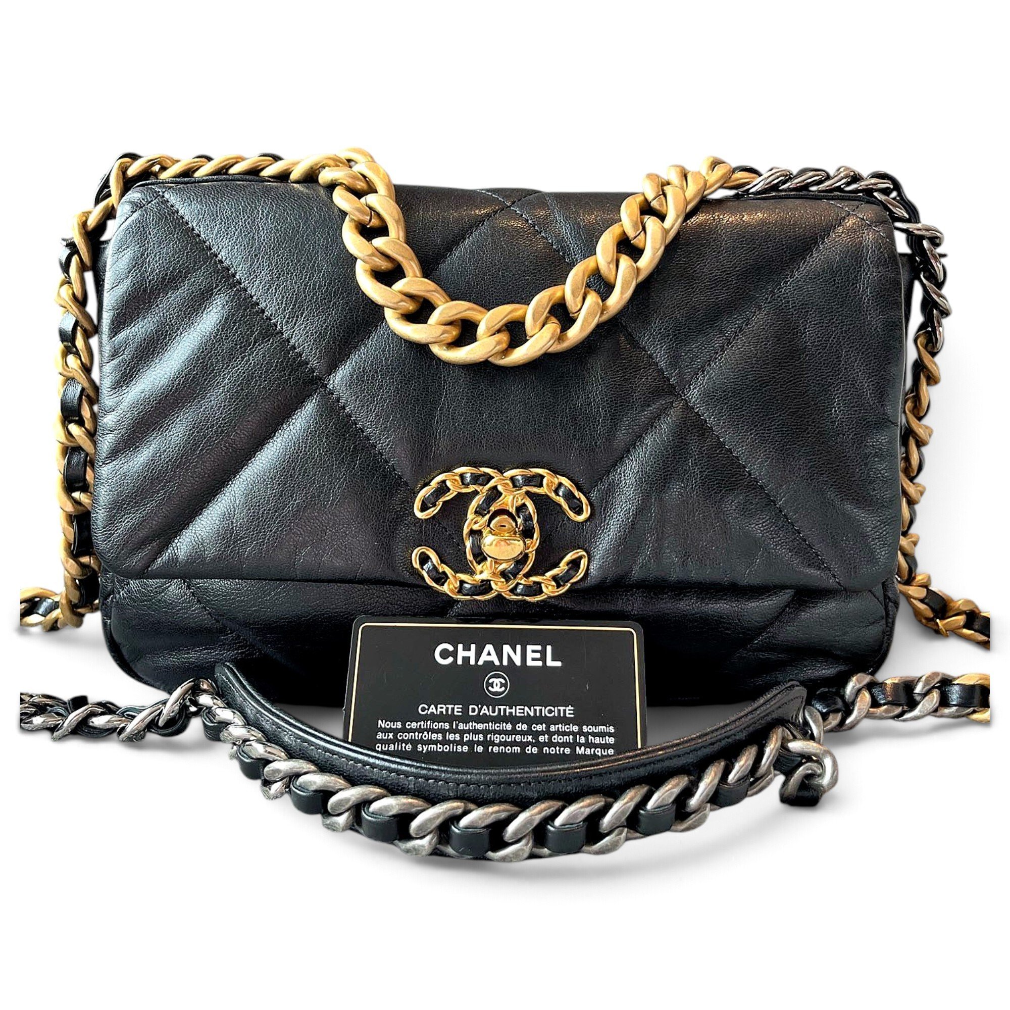 Chanel 19 leather handbag