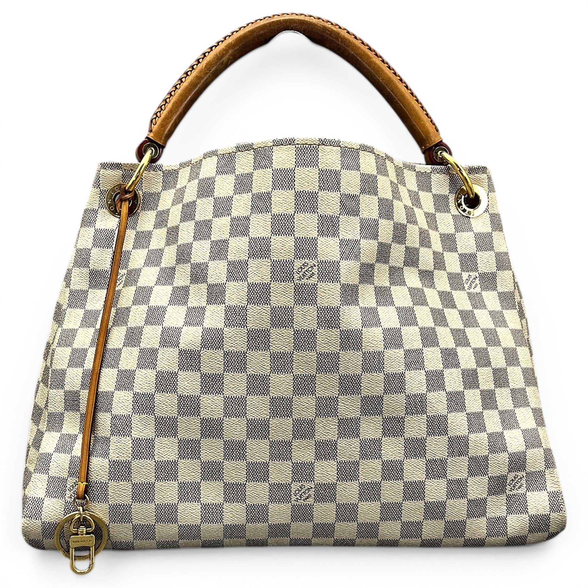 Artsy leather handbag
