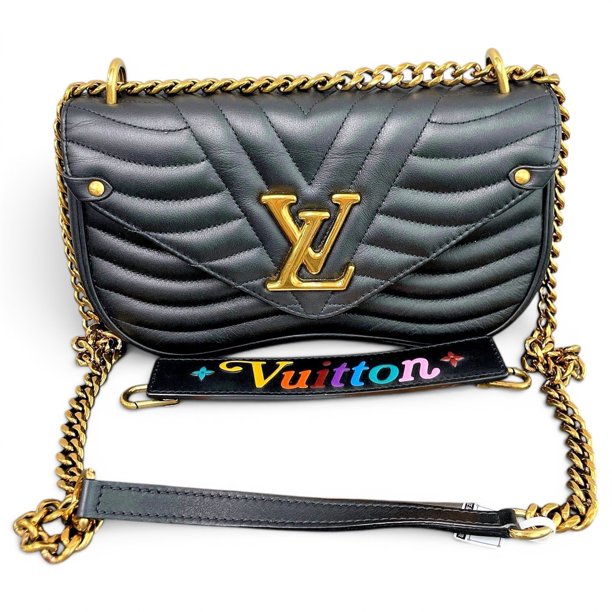 New Wave leather handbag