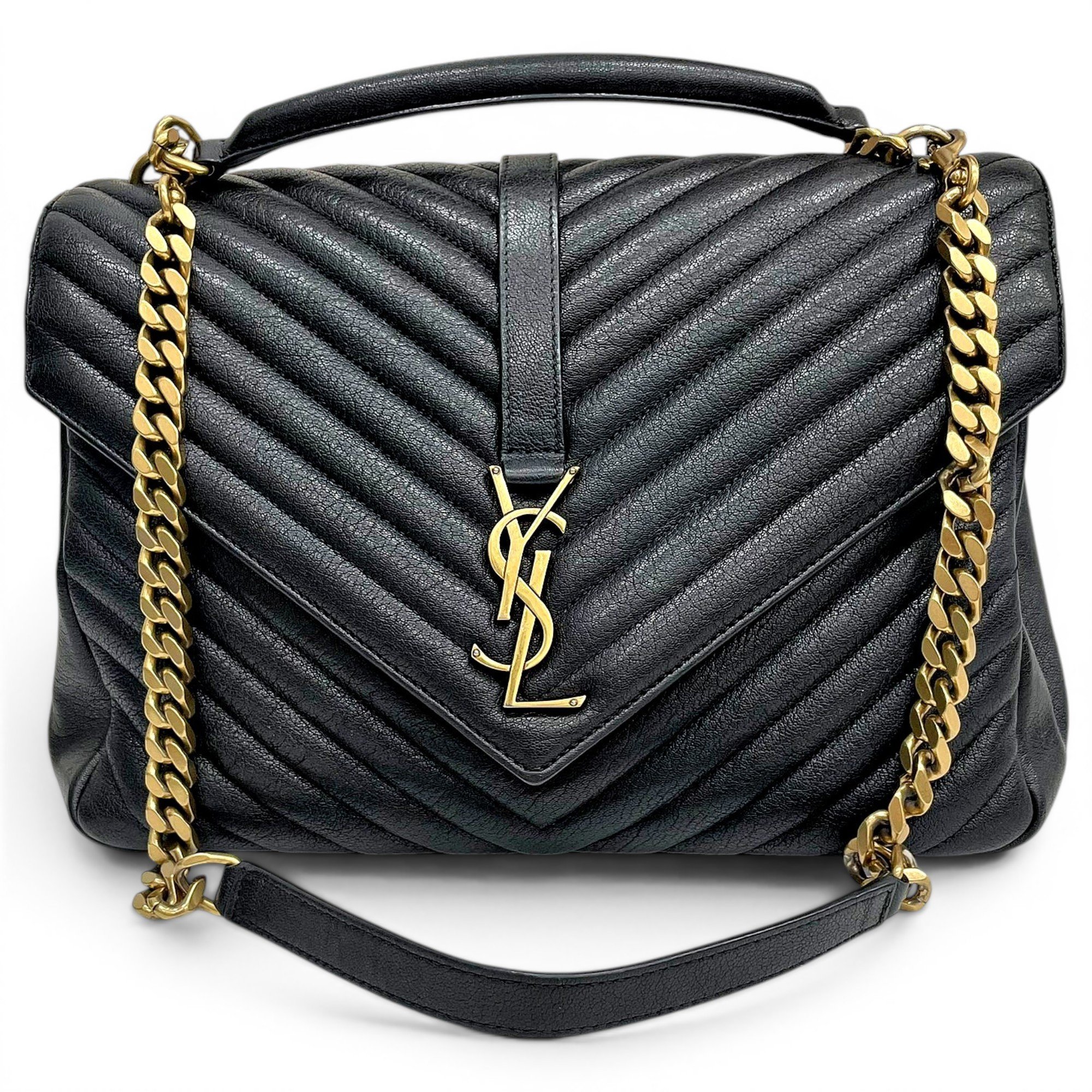 Collége monogramme leather handbag