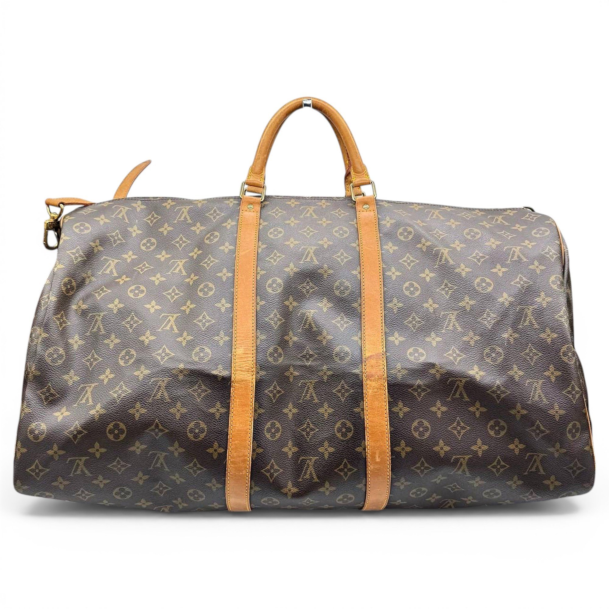 Keepall leather travel bag
