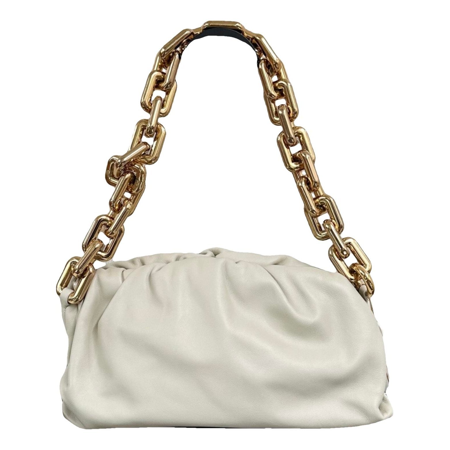 Pouch leather handbag