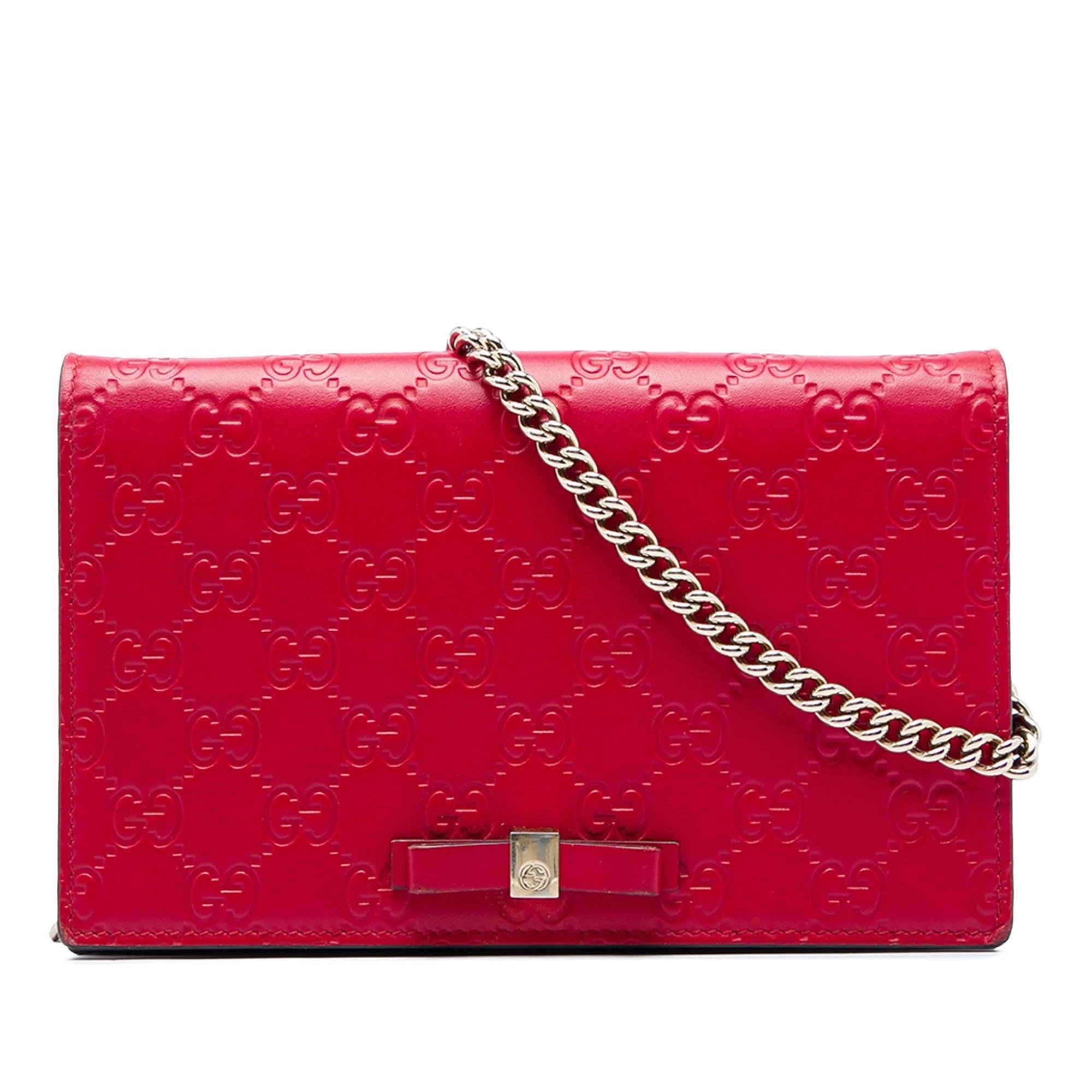 Gucci B leather crossbody bag