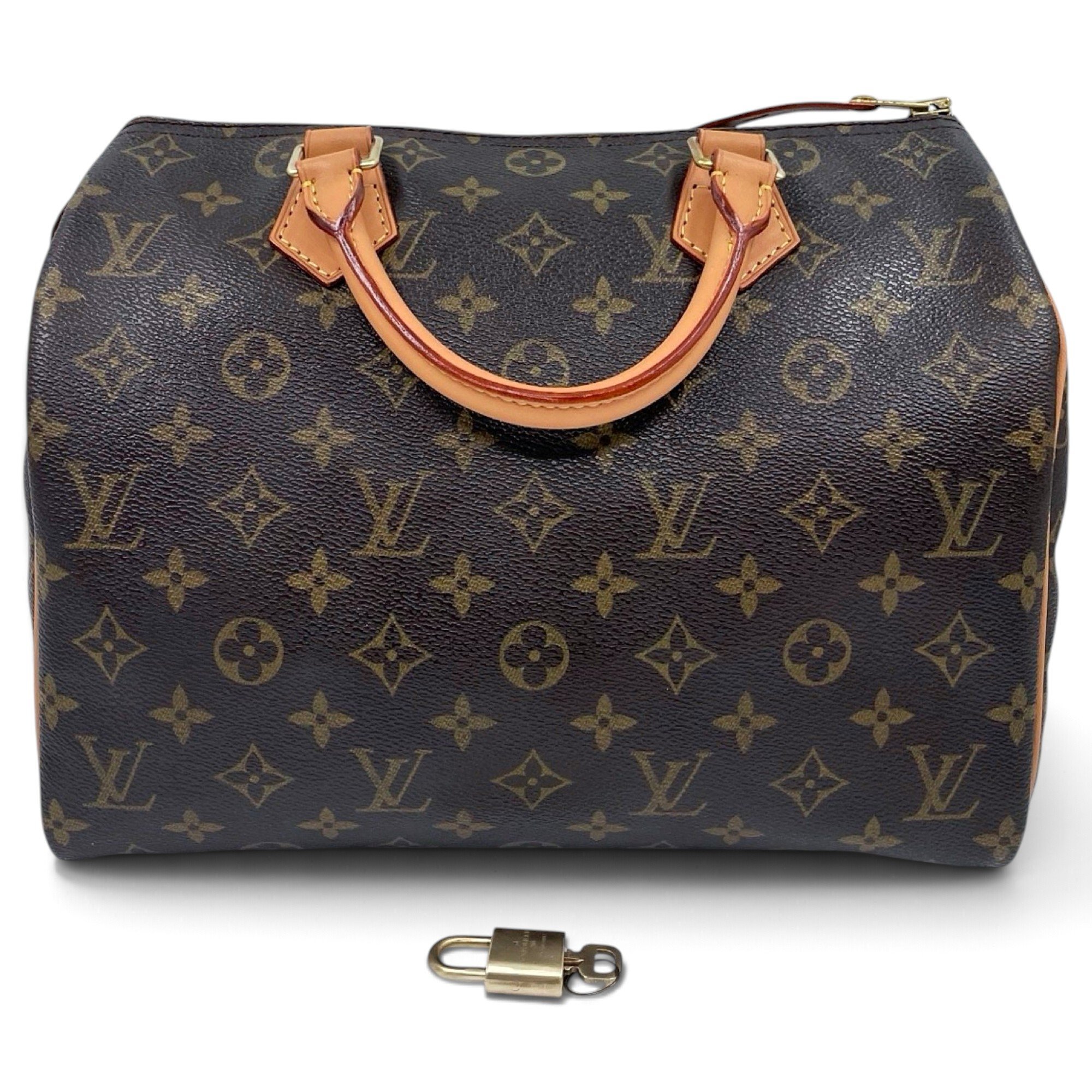 Speedy leather handbag