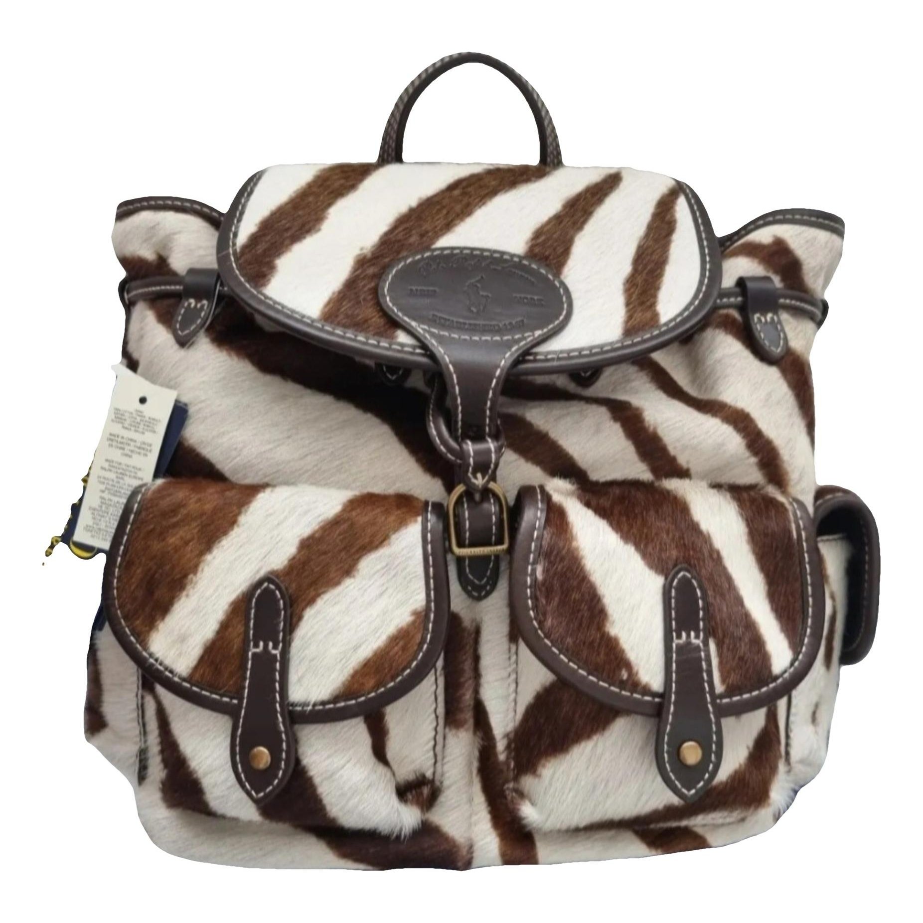 Leather backpack