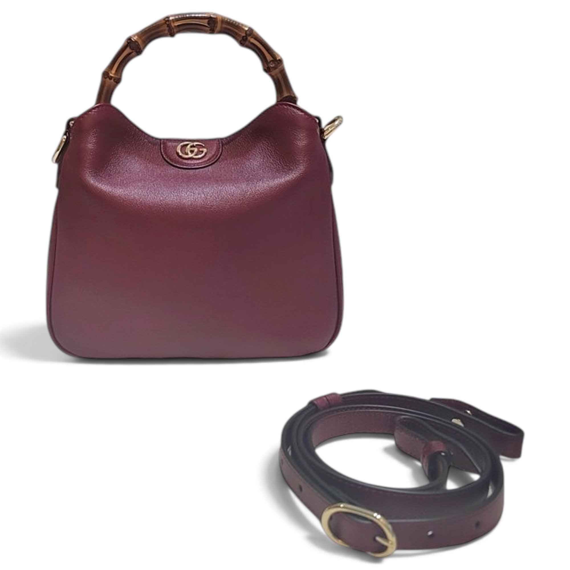 Bamboo Top Handle leather handbag