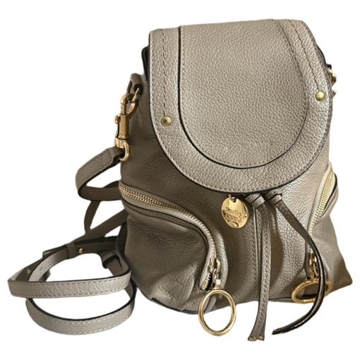 Leather backpack