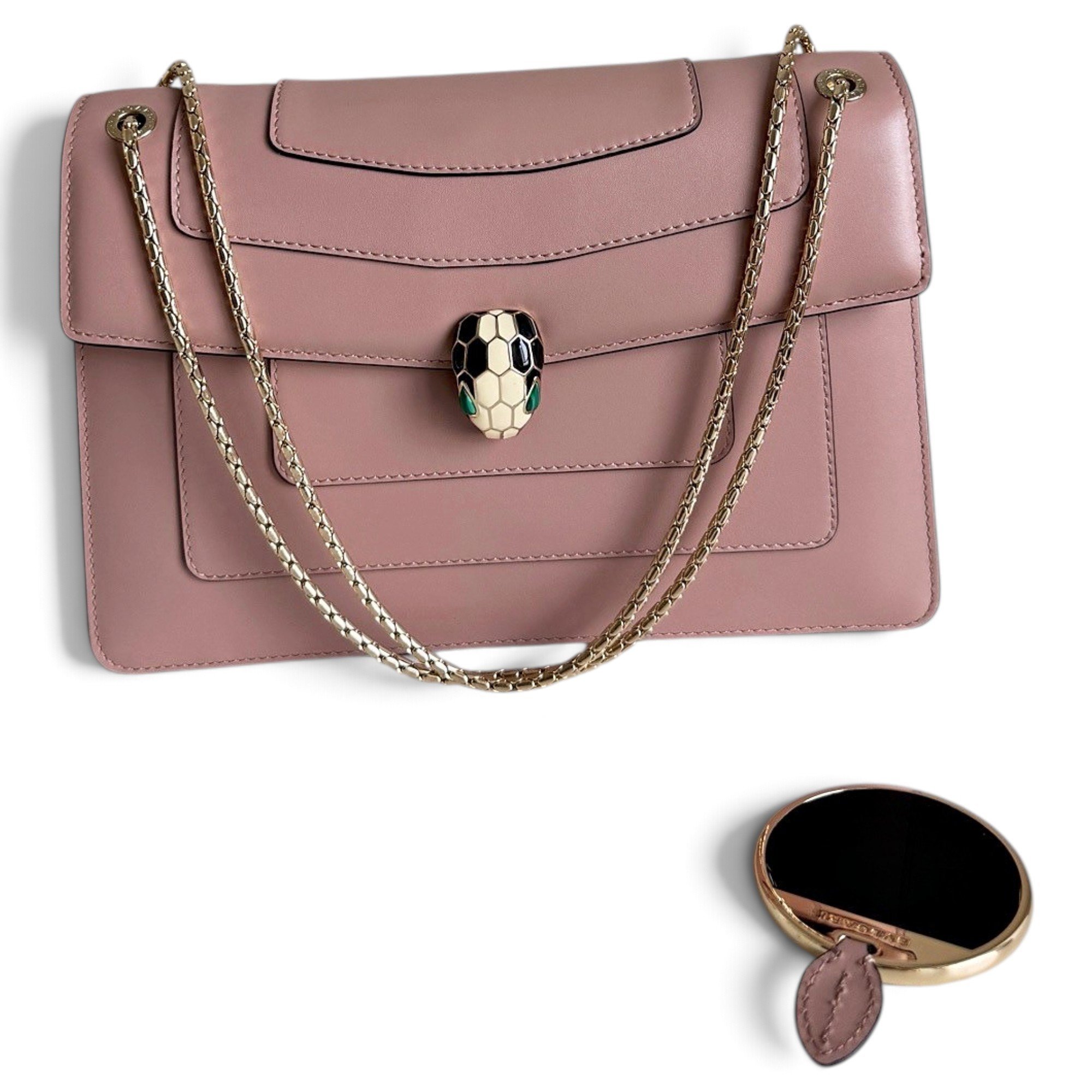 Bvlgari Serpenti leather handbag