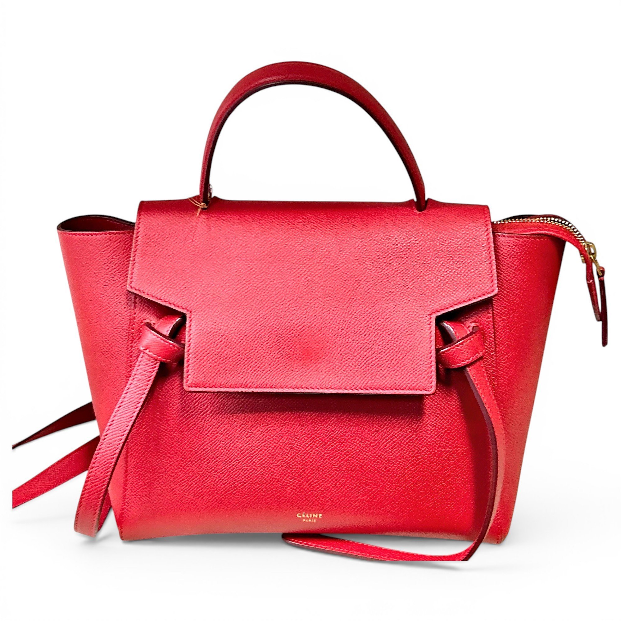 Belt leather handbag