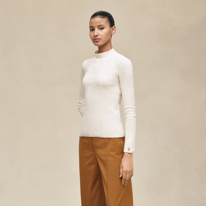 Blanc Naturel Long-sleeve Sweater