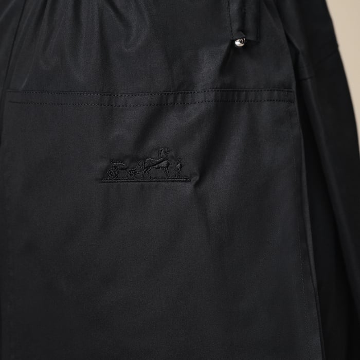 Noir Drawstring Dress