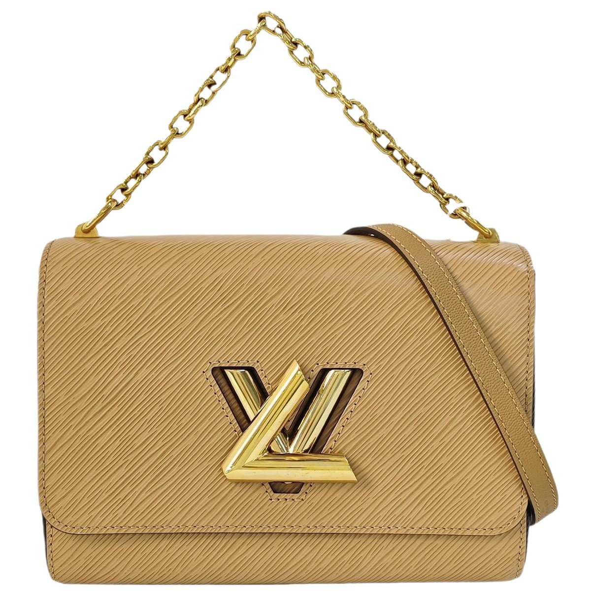 Twist leather handbag