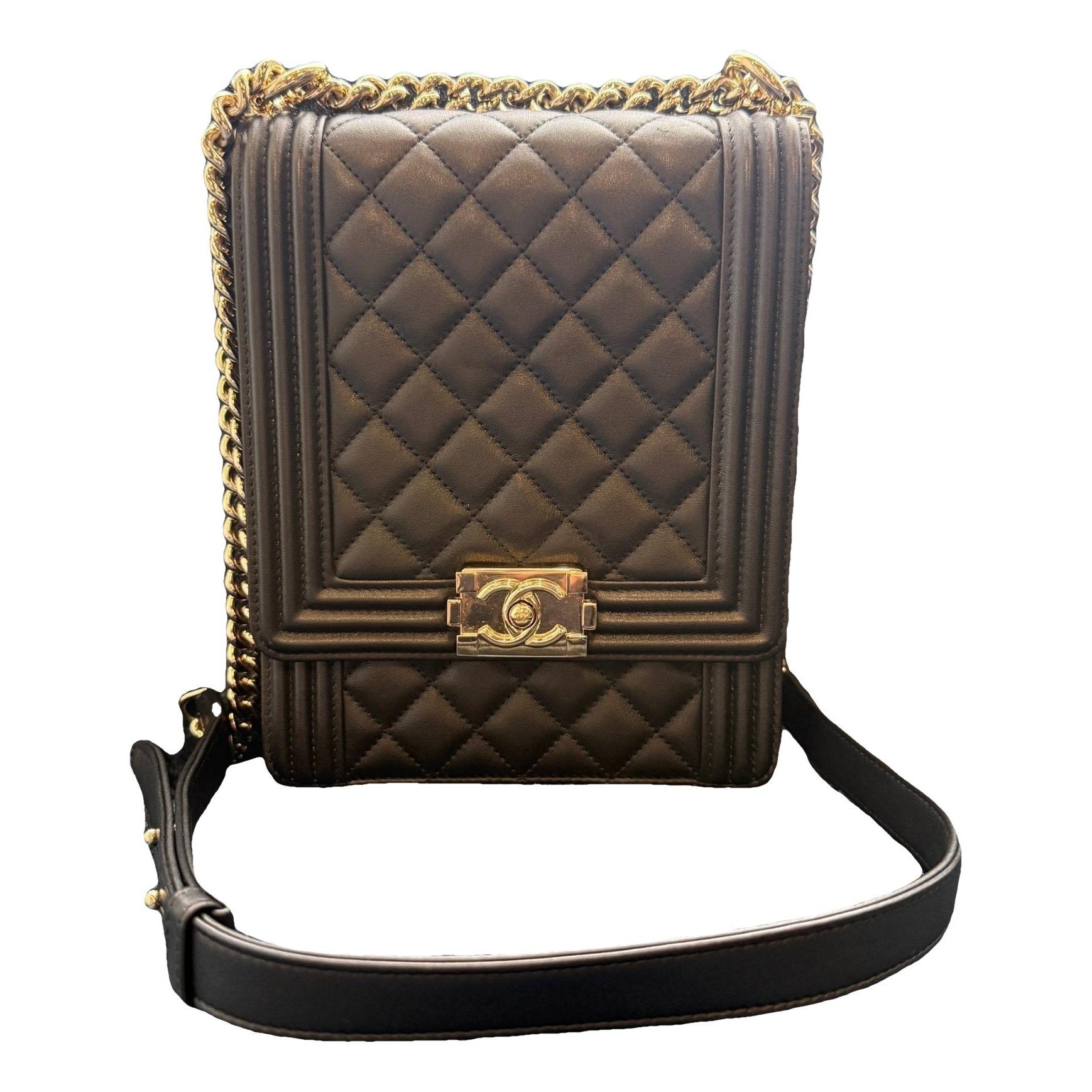 North South Boy leather crossbody bag