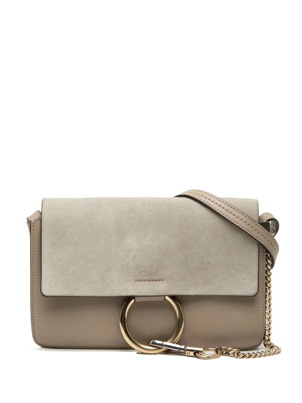 2017 Small Suede and Calfskin Faye crossbody bag
