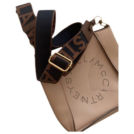 Logo vegan leather crossbody bag