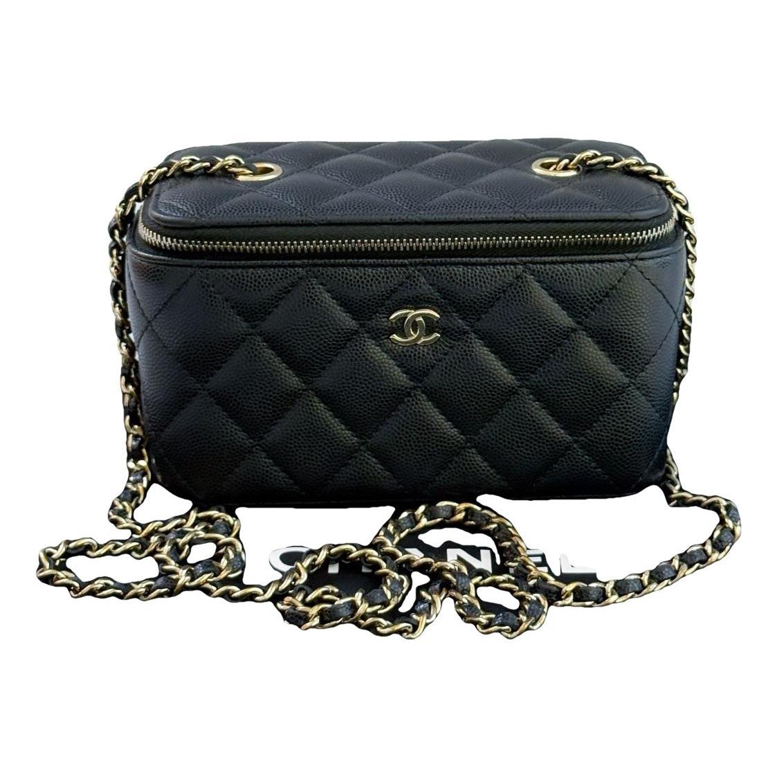 Vanity leather handbag