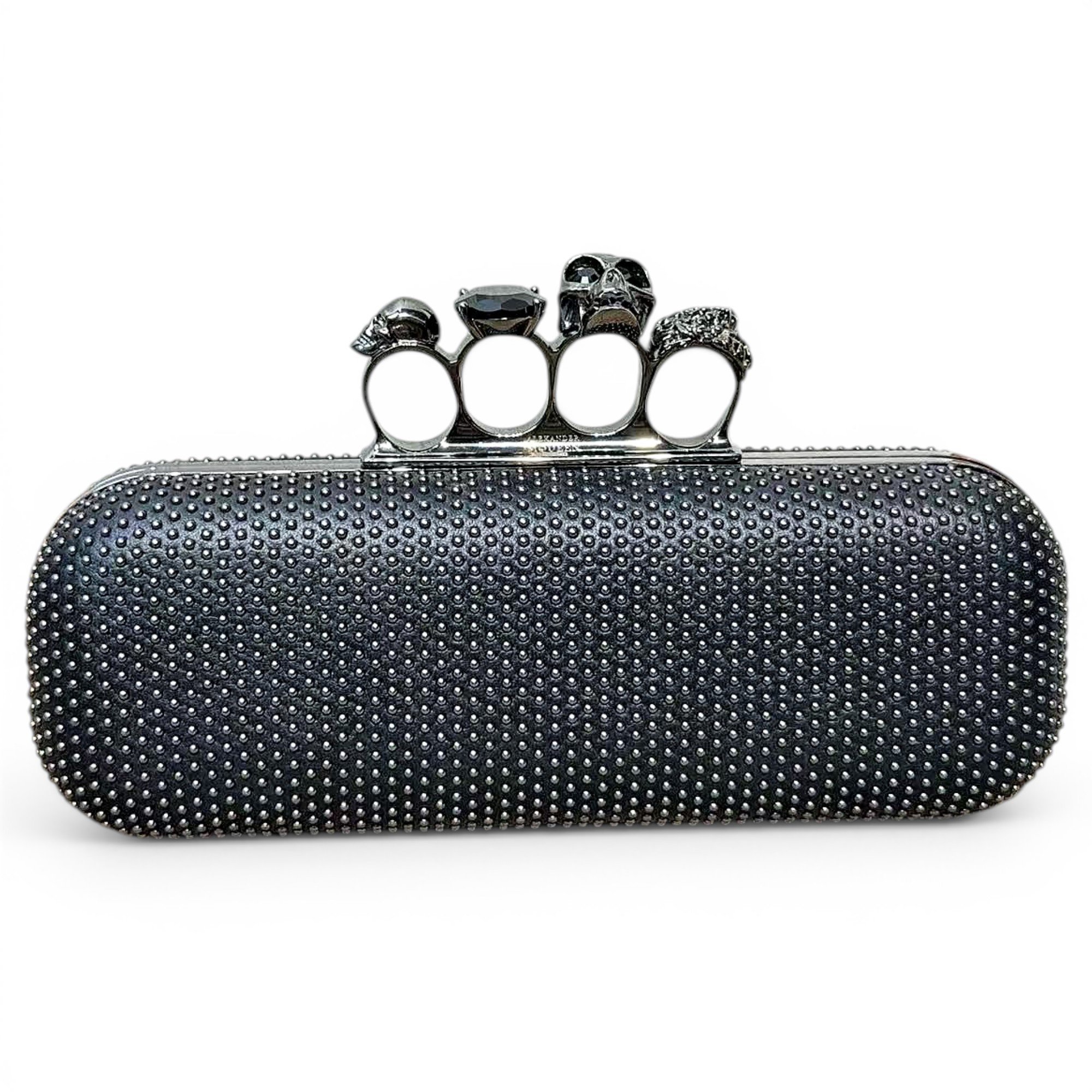 Knuckle leather handbag