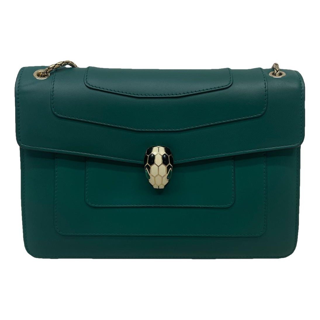 Serpenti leather handbag