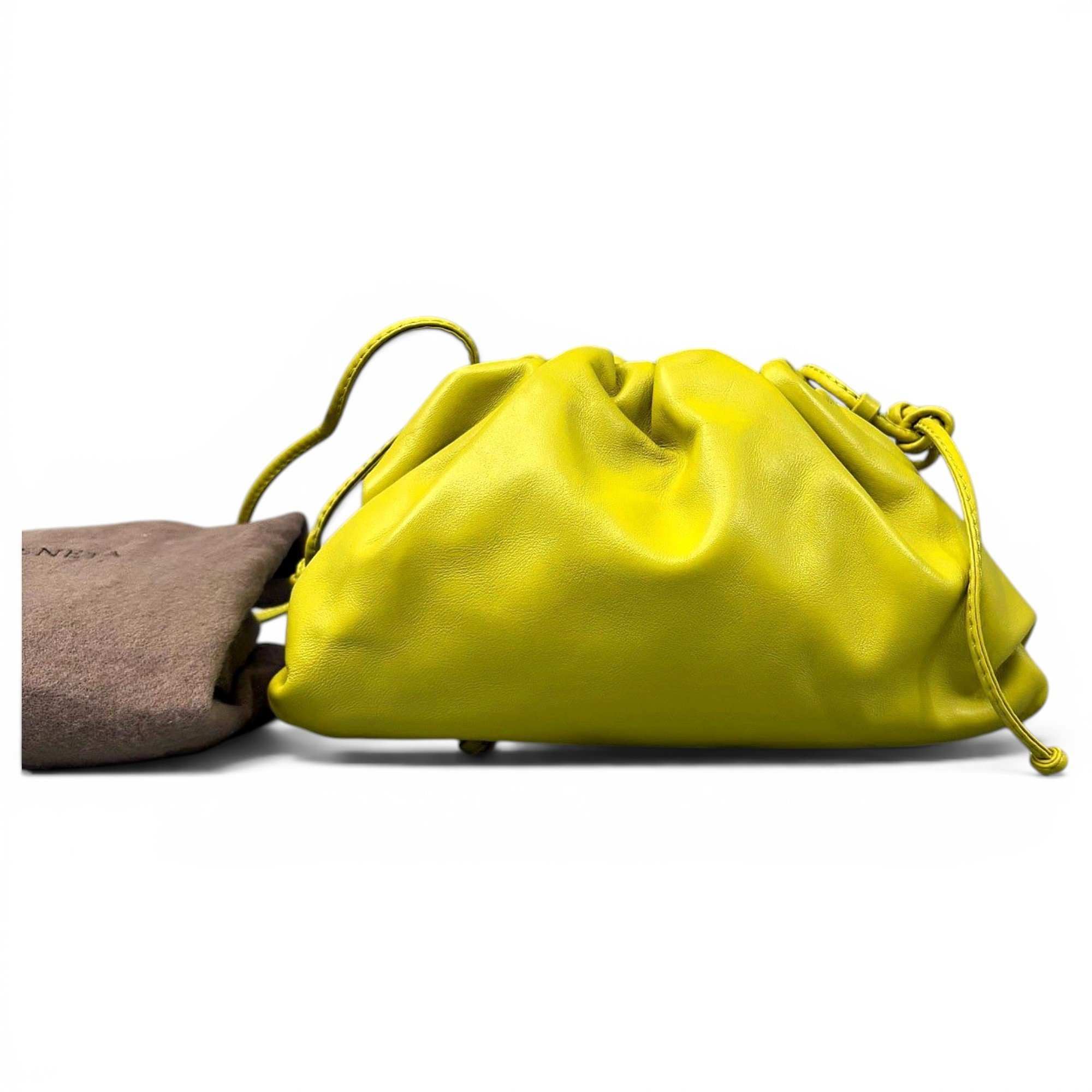 Pouch leather handbag