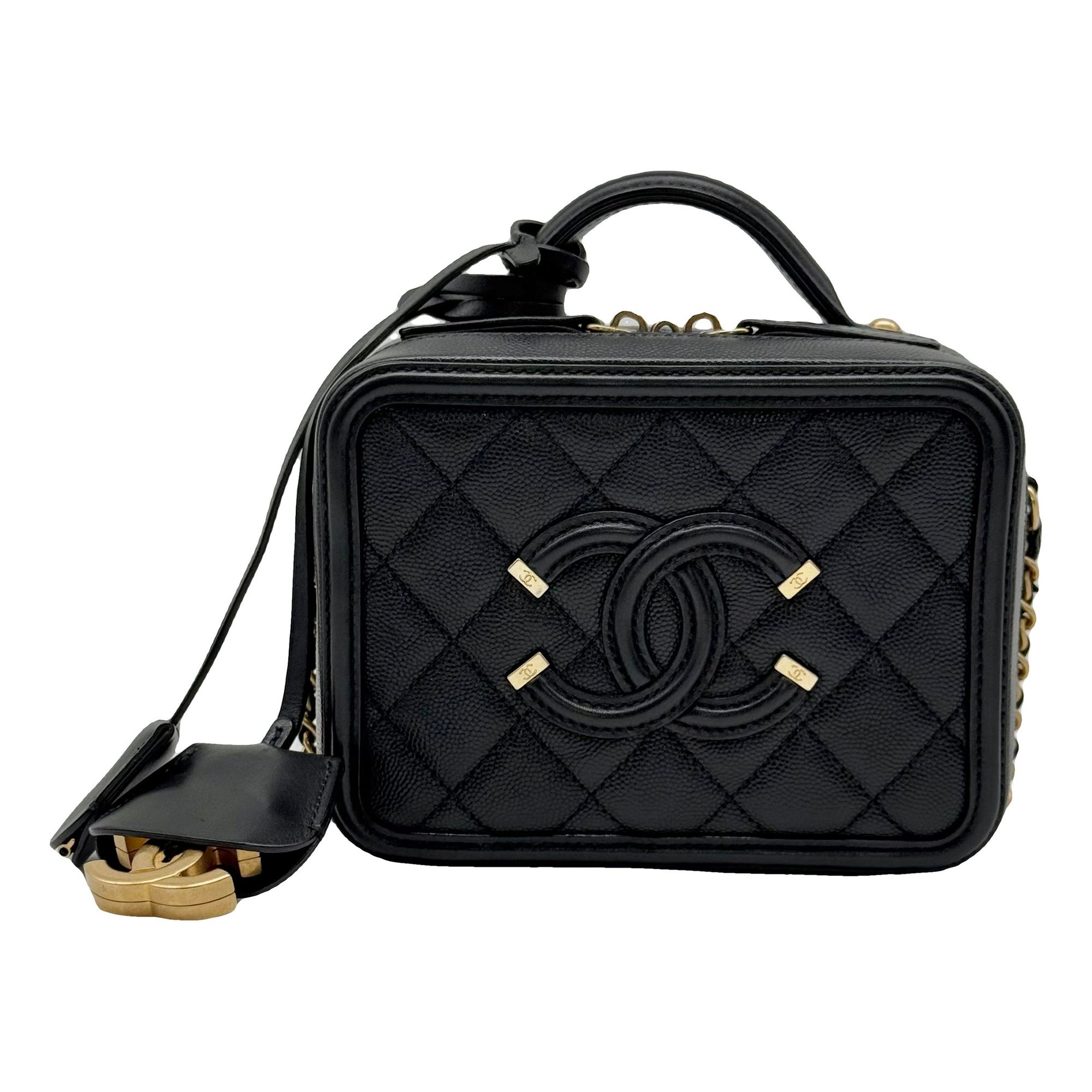 Vanity leather crossbody bag