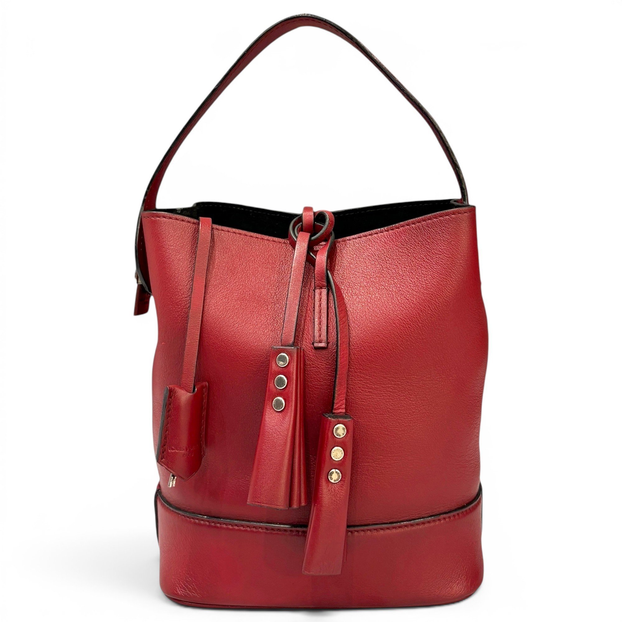 Bucket pony-style calfskin bag