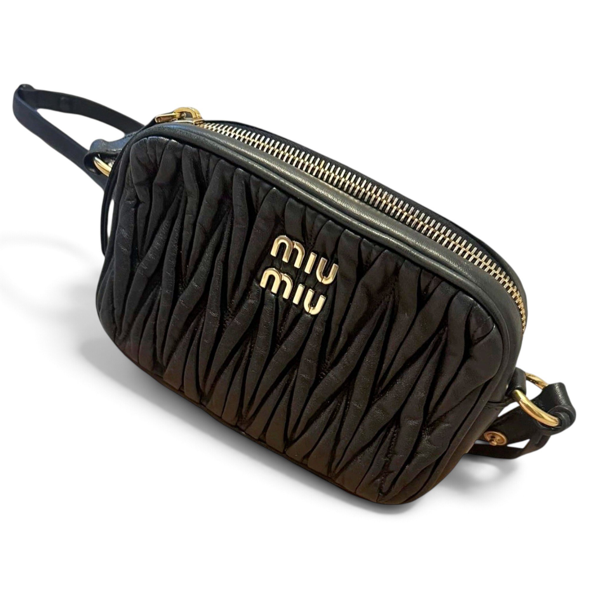 Miu Miu Matelassé leather crossbody bag