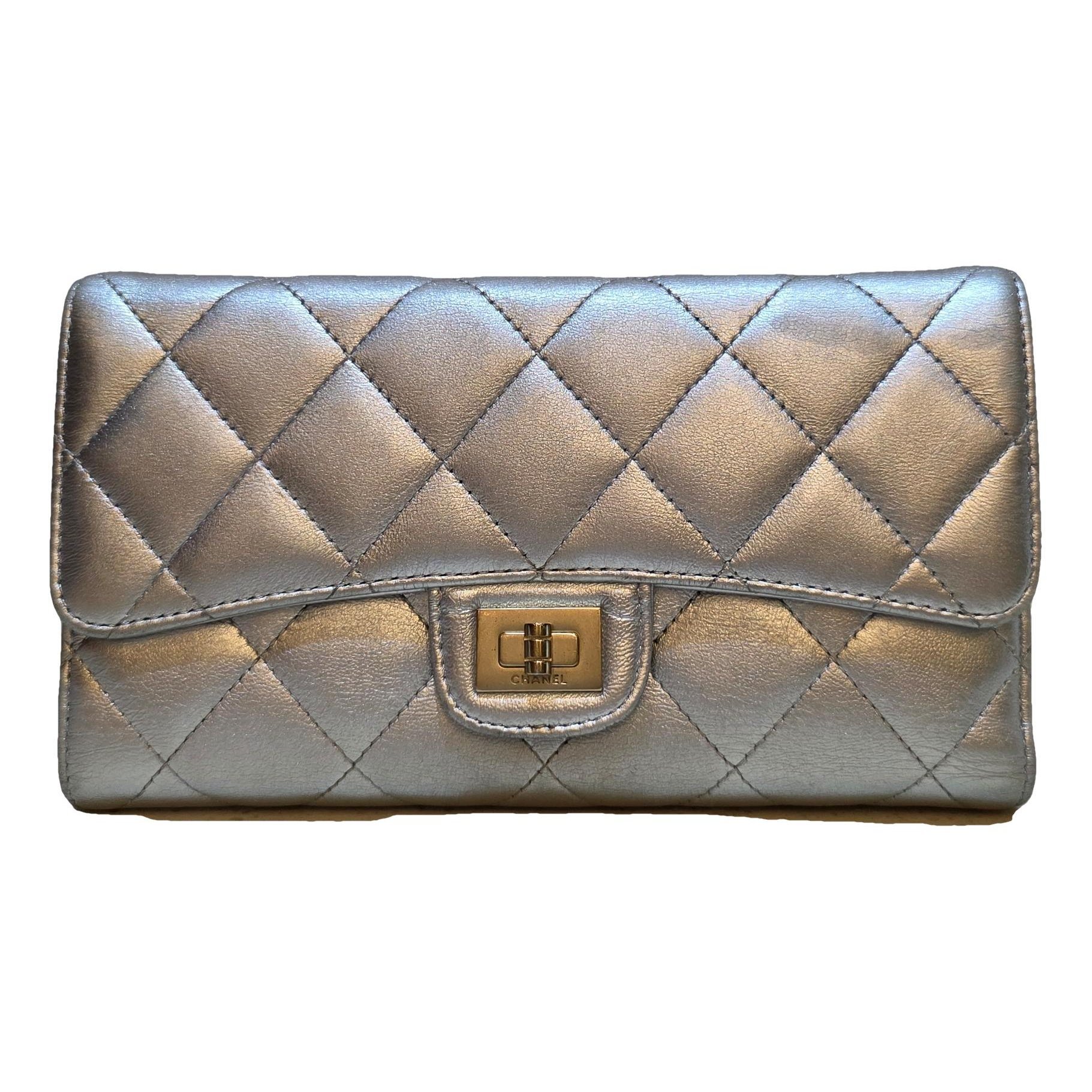 Chanel 2.55 leather clutch bag