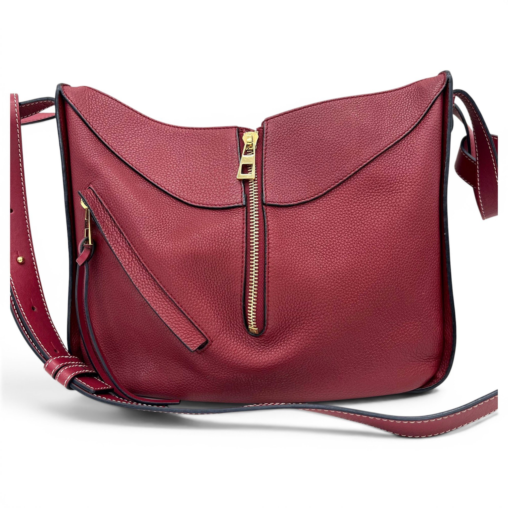 Hammock leather handbag