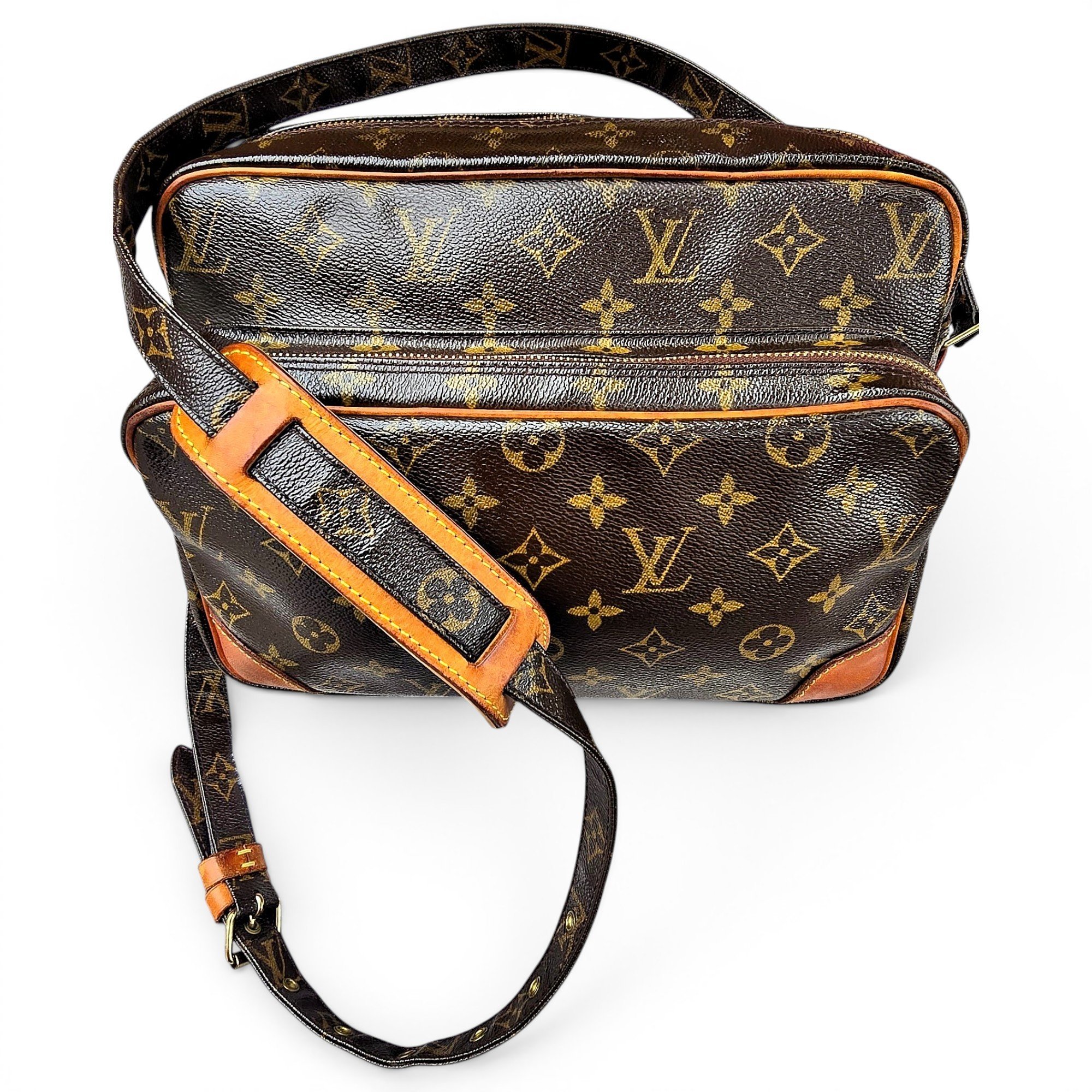 Nile leather crossbody bag