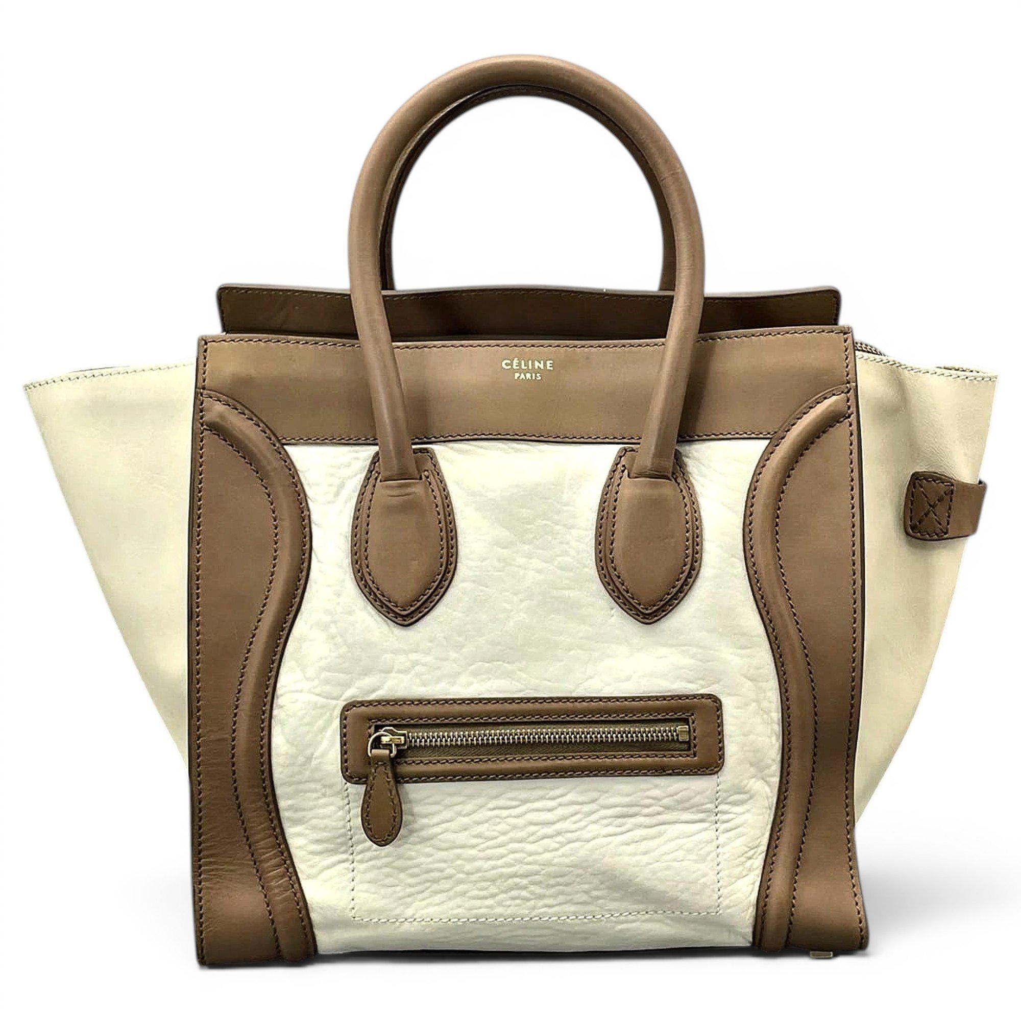 Luggage leather tote