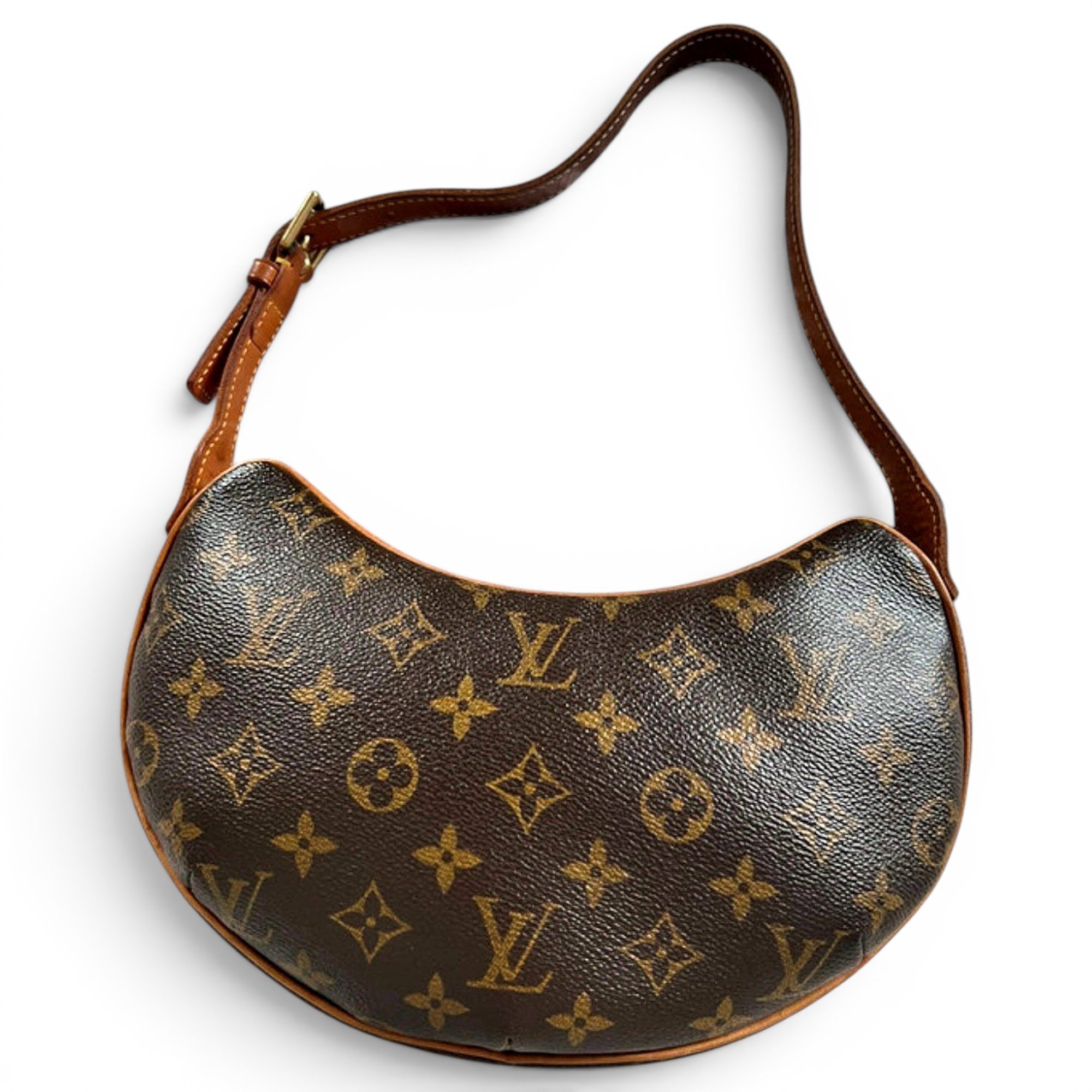 Croissant leather handbag