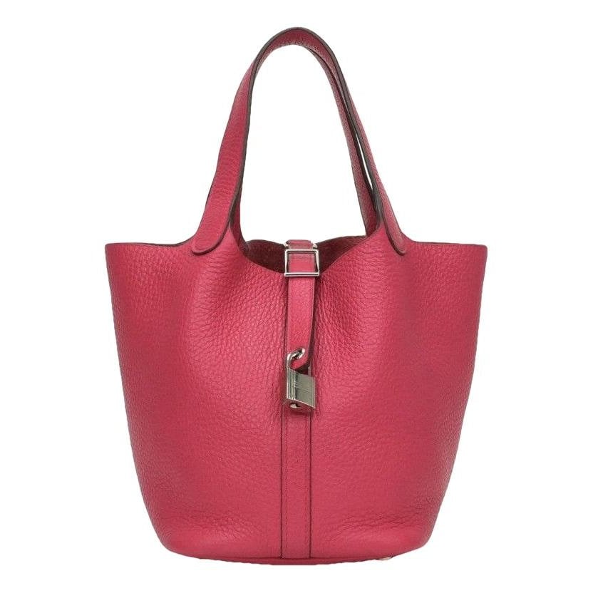 Picotin leather tote
