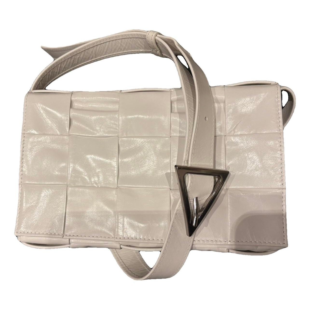 Cassette leather handbag