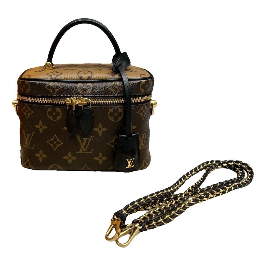 Vanity leather handbag