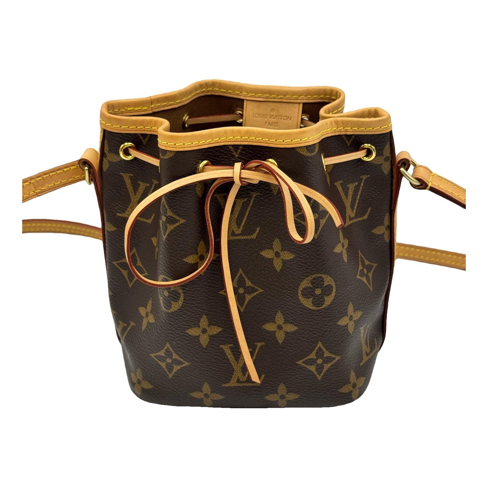 Nano Noé leather handbag