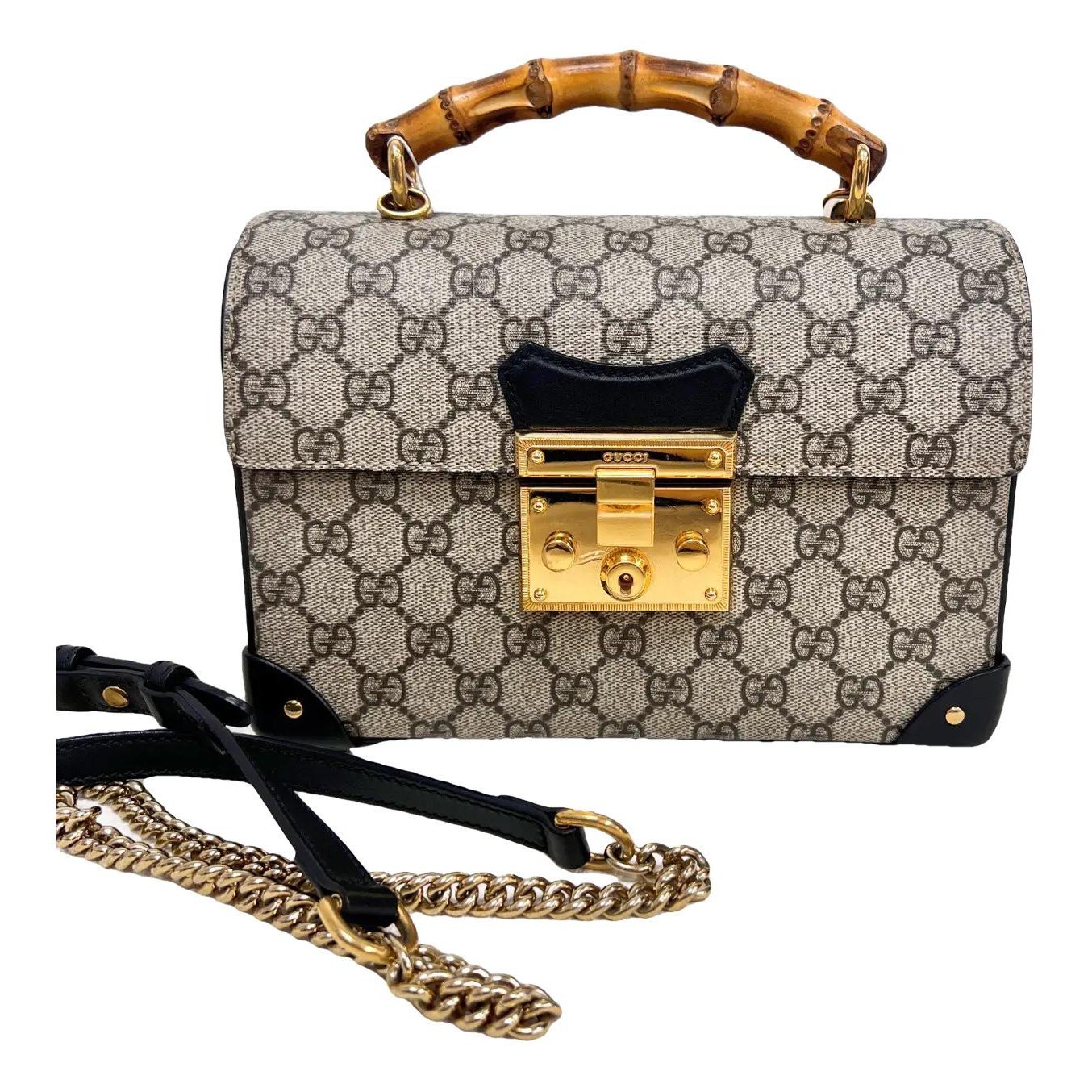 Padlock vinyl crossbody bag