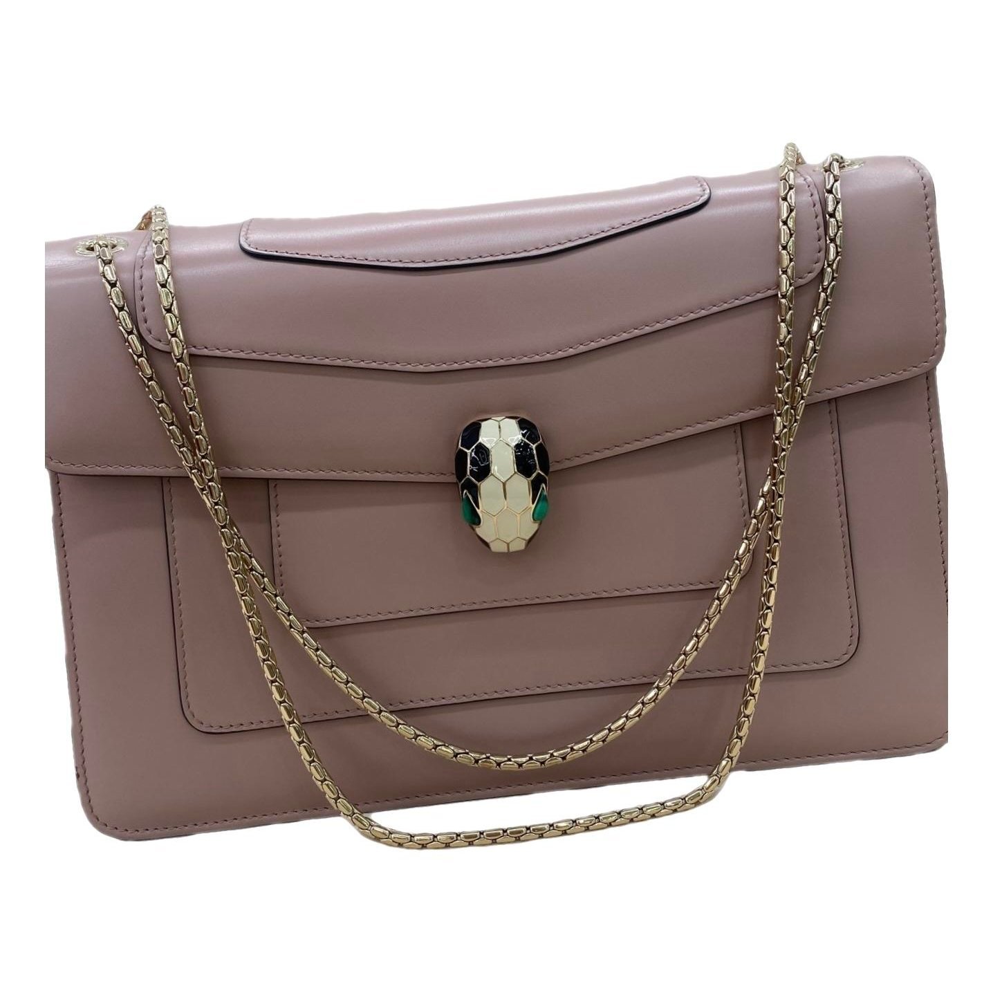 Serpenti leather handbag